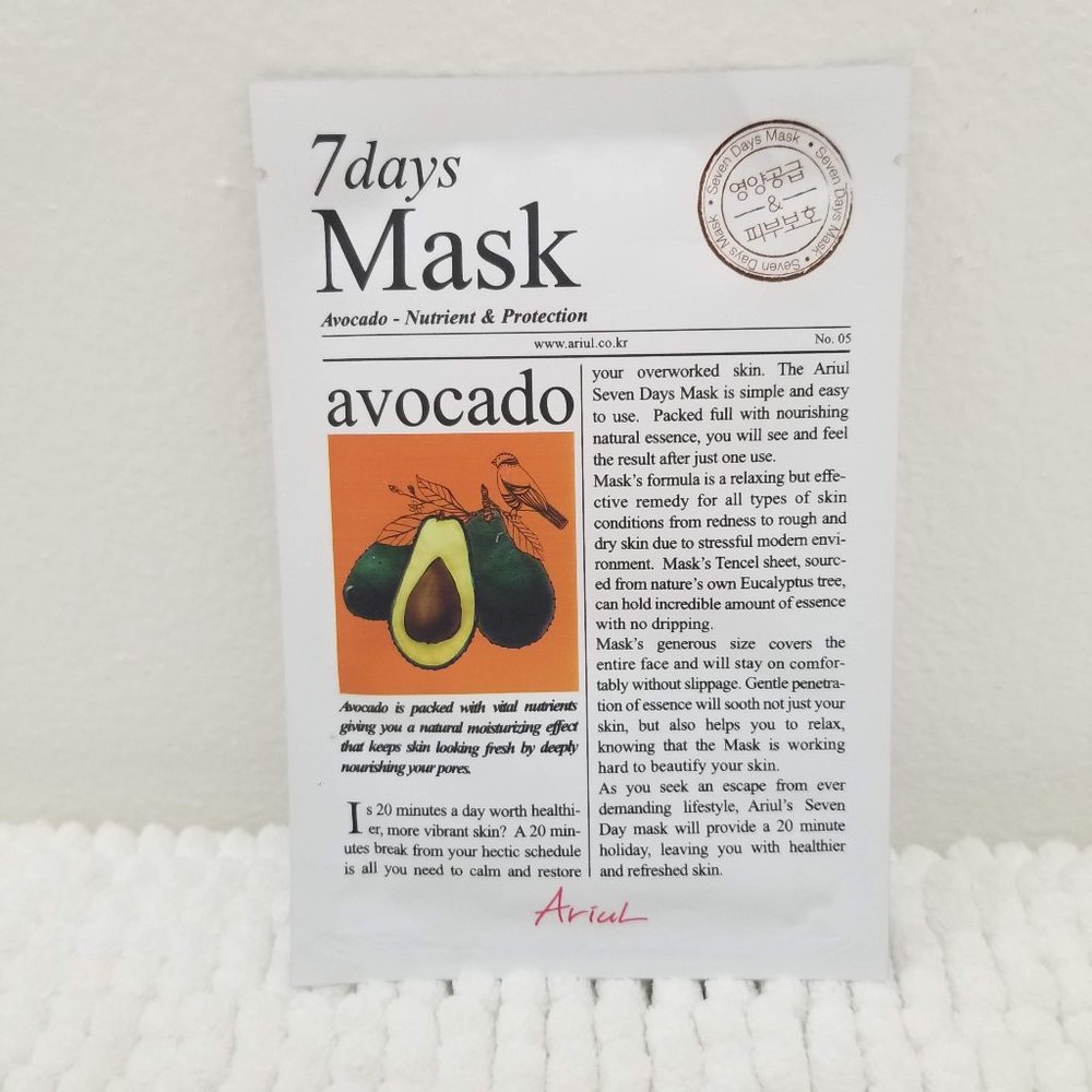 5/25 Ariul 7 days Avocado Sheet Mask